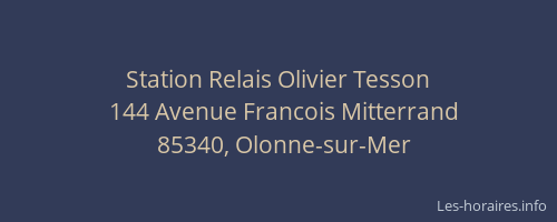 Station Relais Olivier Tesson