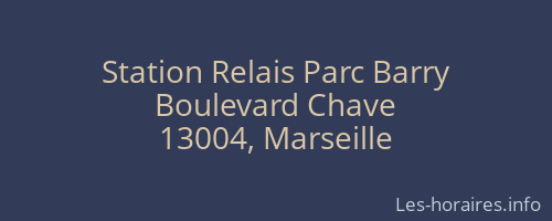 Station Relais Parc Barry