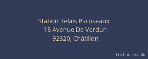 Station Relais Paroseaux