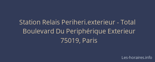 Station Relais Periheri.exterieur - Total