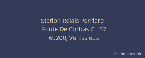 Station Relais Perriere