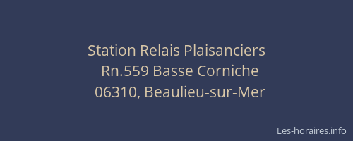 Station Relais Plaisanciers