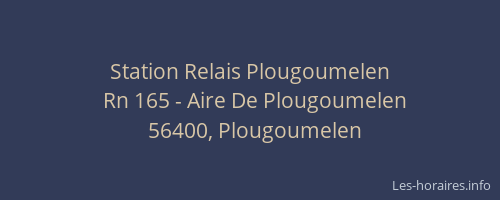 Station Relais Plougoumelen