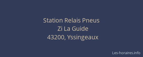 Station Relais Pneus