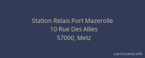 Station Relais Port Mazerolle
