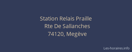 Station Relais Praille