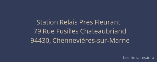 Station Relais Pres Fleurant
