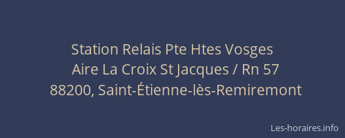 Station Relais Pte Htes Vosges