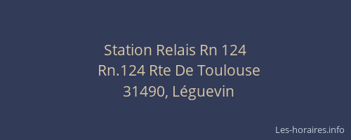 Station Relais Rn 124
