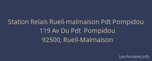 Station Relais Rueil-malmaison Pdt Pompidou