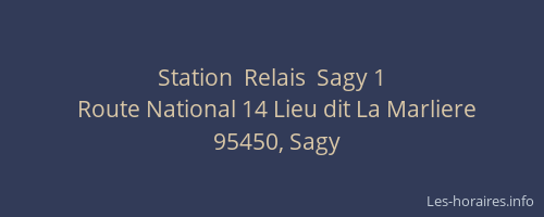 Station  Relais  Sagy 1