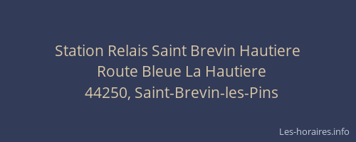 Station Relais Saint Brevin Hautiere