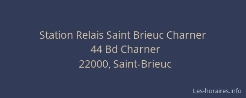 Station Relais Saint Brieuc Charner