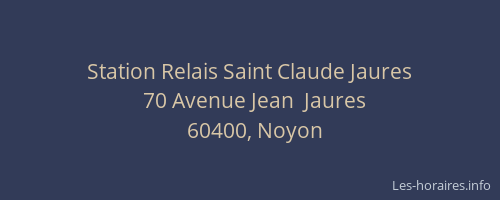 Station Relais Saint Claude Jaures