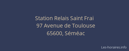 Station Relais Saint Frai