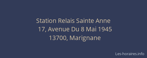 Station Relais Sainte Anne