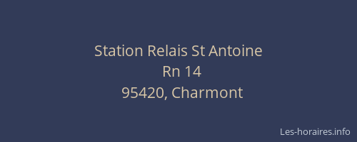Station Relais St Antoine