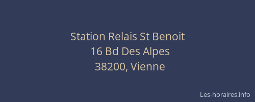Station Relais St Benoit