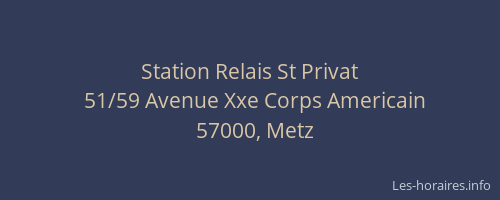 Station Relais St Privat