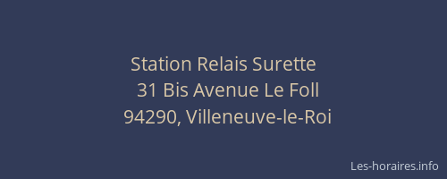 Station Relais Surette