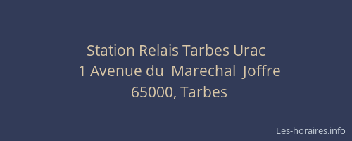 Station Relais Tarbes Urac