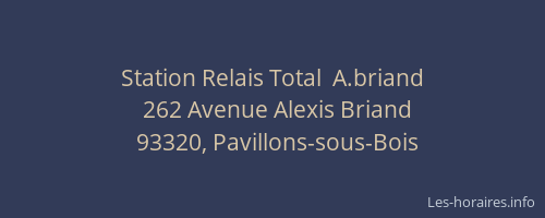 Station Relais Total  A.briand