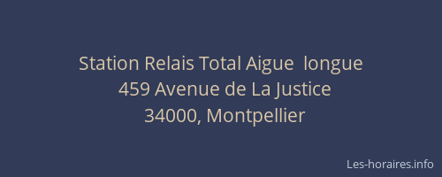 Station Relais Total Aigue  longue