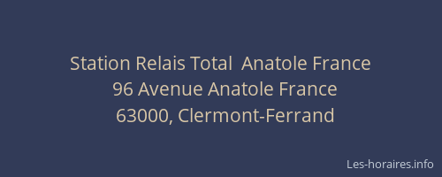 Station Relais Total  Anatole France