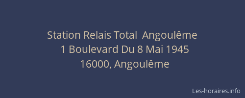 Station Relais Total  Angoulême