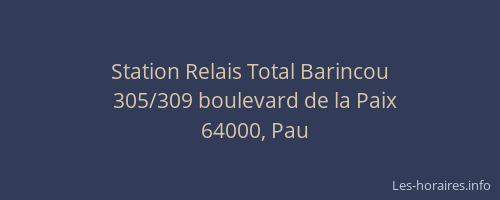 Station Relais Total Barincou