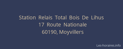 Station  Relais  Total  Bois  De  Lihus