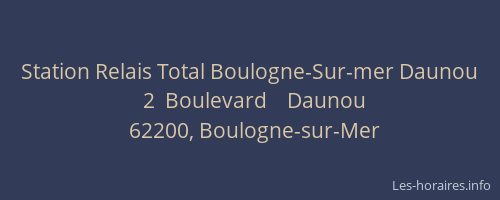 Station Relais Total Boulogne-Sur-mer Daunou