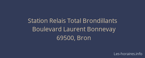 Station Relais Total Brondillants