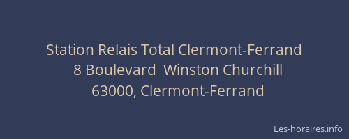 Station Relais Total Clermont-Ferrand