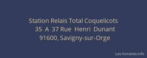 Station Relais Total Coquelicots