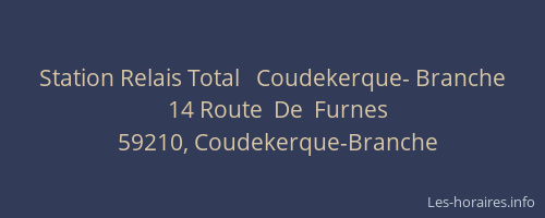 Station Relais Total   Coudekerque- Branche