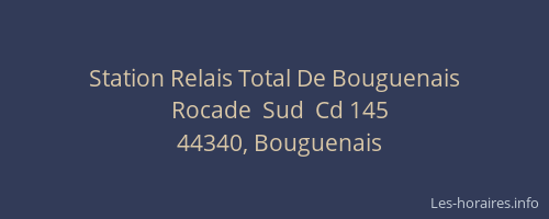 Station Relais Total De Bouguenais