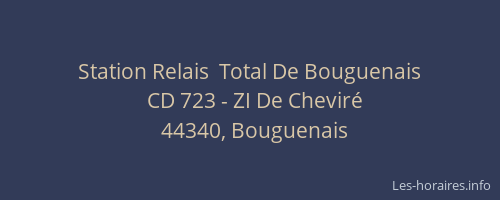 Station Relais  Total De Bouguenais