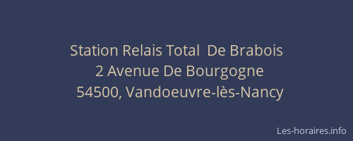 Station Relais Total  De Brabois
