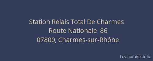 Station Relais Total De Charmes