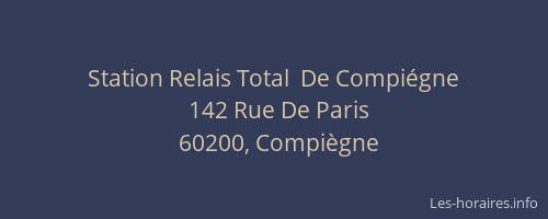 Station Relais Total  De Compiégne
