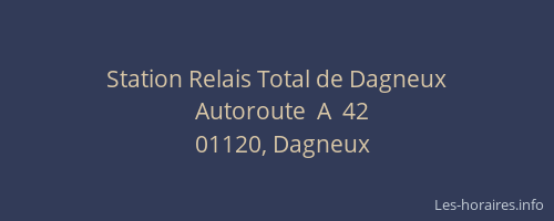 Station Relais Total de Dagneux