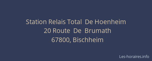 Station Relais Total  De Hoenheim