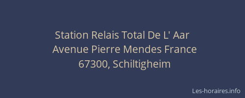 Station Relais Total De L' Aar