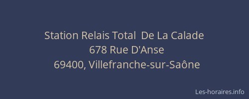 Station Relais Total  De La Calade