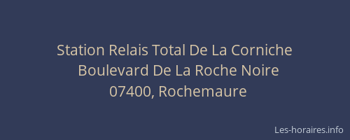 Station Relais Total De La Corniche