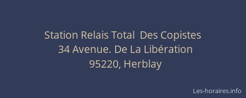 Station Relais Total  Des Copistes