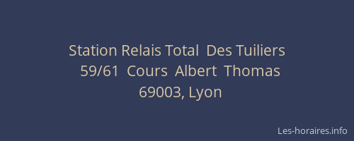 Station Relais Total  Des Tuiliers