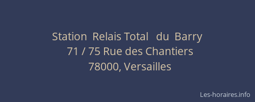 Station  Relais Total   du  Barry