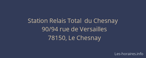 Station Relais Total  du Chesnay